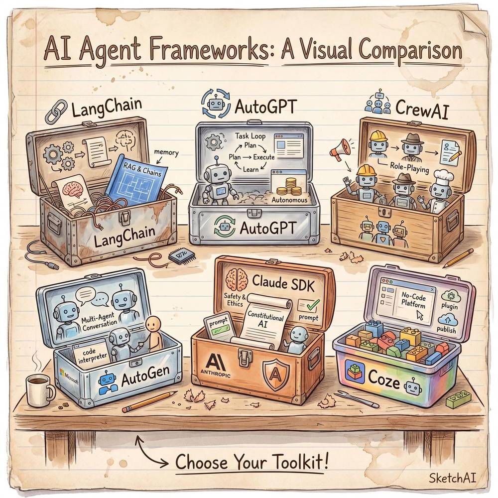 主流 Agent 框架对比
